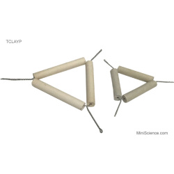 Crucible Triangle Clay Pipes, 50-Mm